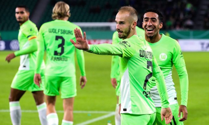 Die Sieger der letzten beiden Jahre des DFB-Pokals fielen aus.  C. überwand es mit dem ersten Tor für Wolfsburg